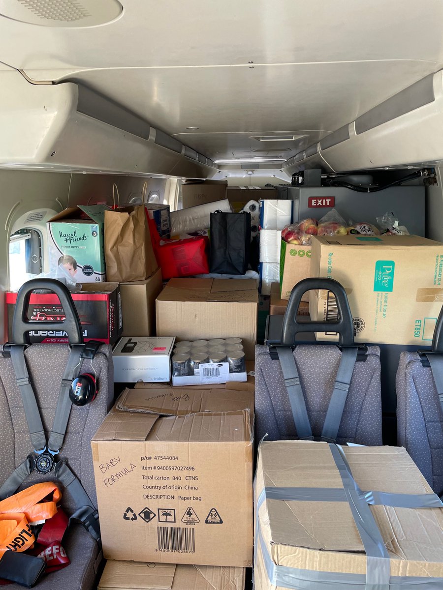 RocketLab's tweet image. In the past few days we put our helicopters to use for a different kind of recovery, delivering food and essential supplies donated by Rocket Lab and our team members to Mahia and other communities hit hard by Cyclone Gabrielle.