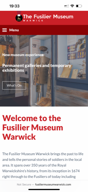 Our new website is now live! We still have a few bits to do but we couldn't wait to share it with you! Have a look for yourself at fusiliermuseumwarwick.com

#newwebsite #warwick #fusiliermuseum