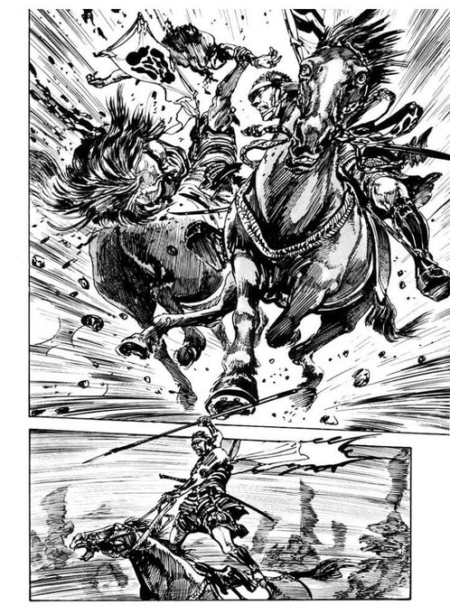 私もこれくらい迫力ある戦闘シーンを描けるようになりたいのですが、どうした.. | しちみ楼 さんのマンガ | ツイコミ(仮)