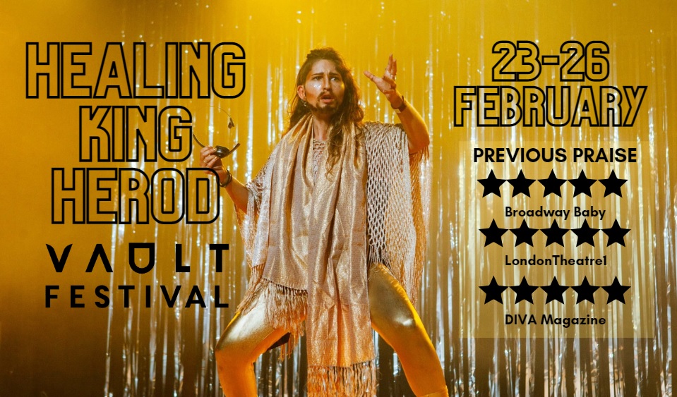 King Herod takes to the stage THIS THURSDAY @VAULTFestival. Bring yourself, bring your loved ones - and leave your fear at the door. This is YOUR process, baby! 💫🔥🌝 We're almost ready for you and the tickets are FLYING. See you there...bit.ly/3S8K4LH #drag #clowning