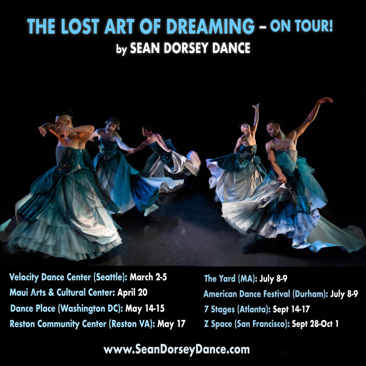 YES! @SeanDorseyDance is going on tour with their gorgeous new work #TheLostArtOfDreaming! ✨🌒 #trans #queer #dance #futures #TRANSformDance