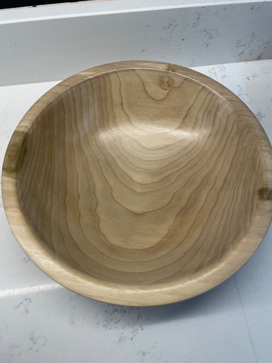Just did a two day wood turning course and made my first bowl. 😀