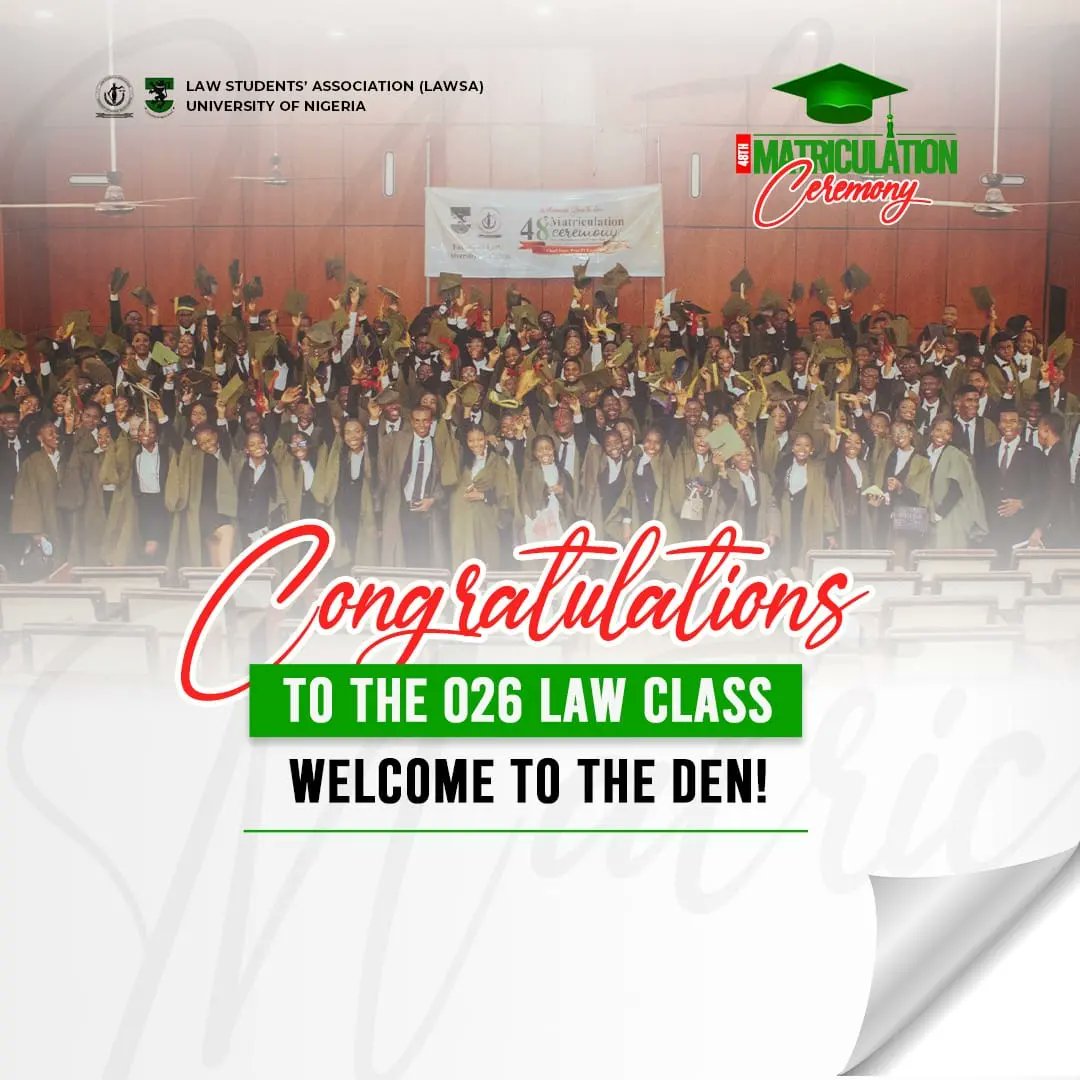 CONCORDE_UNSBA's tweet photo. We're back with the Concorde Vibes!

Hearty congratulations to all the matriculants. We do hope you prove your worth as a true LION or LIONESS.

To '026 Law Class!
Welcome to the FIRST and BEST law faculty in Nigeria. https://t.co/MTA5kSDKDH