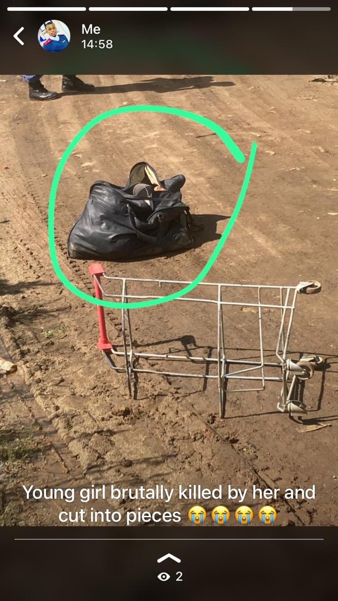 AdvoBarryRoux's tweet photo. A Young girl was brutally killed, cut into pieces &amp; put into a bag by her boyfriend in Barberton. https://t.co/V7dsxOM2ak