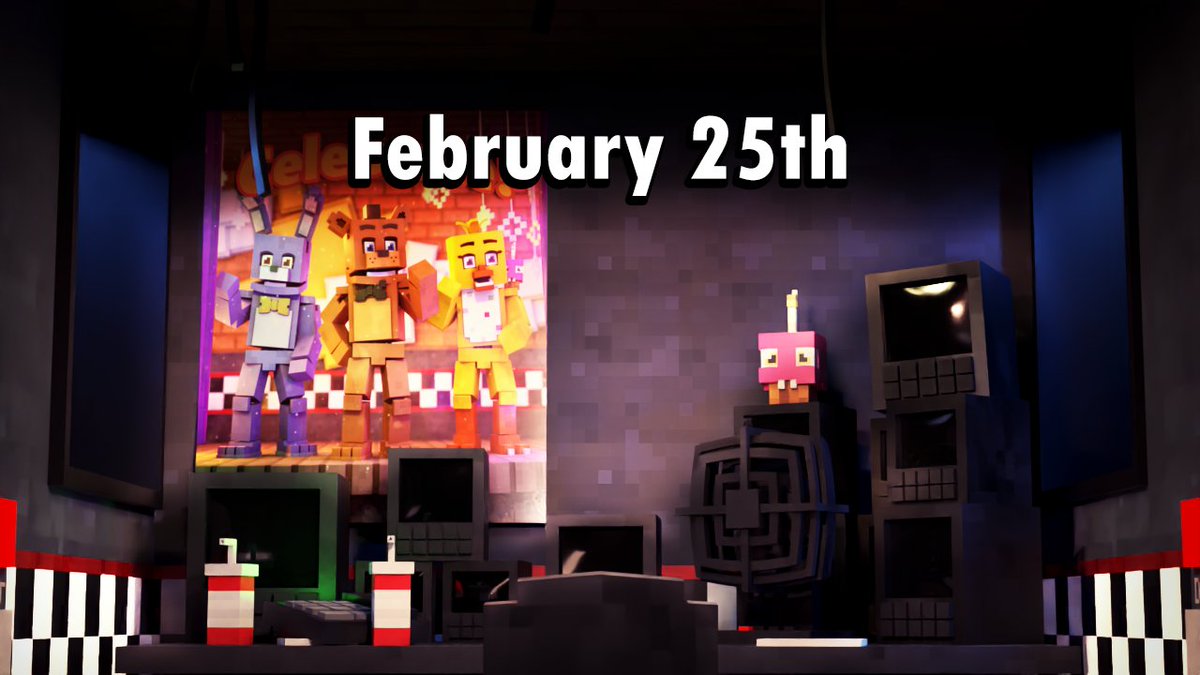 My Newest Minecraft Animation is coming out on the 25th of February! 🥳 It's just under 7 minutes long, it's been quite the ride working on this! #fnaf #minecraft #Blender3d