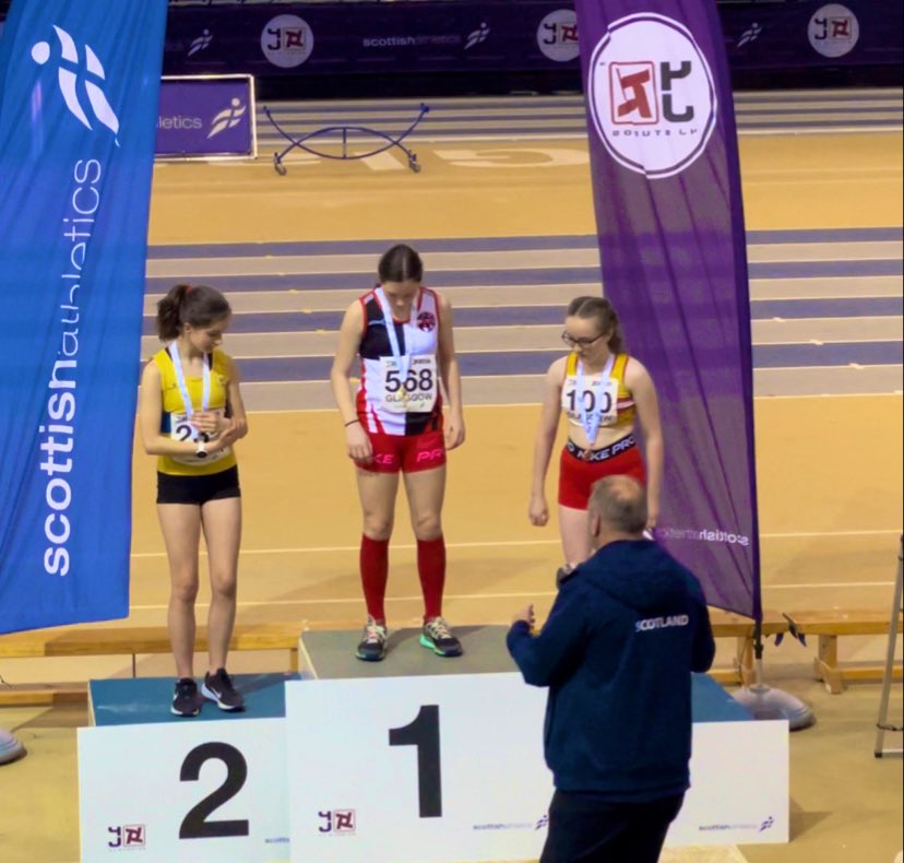 WCHS_PE's tweet photo. Shes only gone and done it again today, Lois in year 7️⃣ won her race by a long way. 

U13 200m Northern Champ and Scottish National Champion 🥇🏆🥇

Looking forward to seeing what the outdoor season has in store. https://t.co/YOoHsztlSa