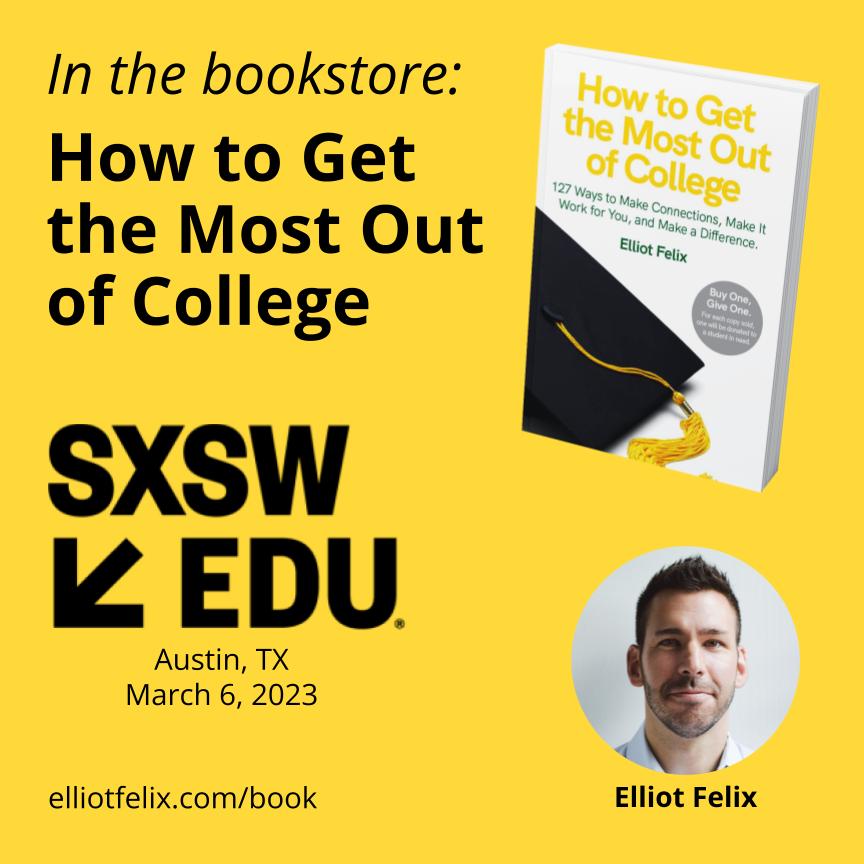 Excited to be talking #highered trends at @sxswedu on 3/6 *and* that @Mostcollege will be in the conference bookstore! See you in Austin!? #sxswedu #mostcollege #collegetips #studentsuccess