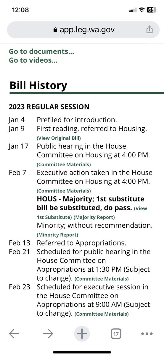 SHB 1110 has been scheduled for a public hearing! 🥳 Email your legislators & let them know why you support #housing4all. The bill must move out of approps by Fri. 2/24 or it’s dead. app.leg.wa.gov/pbc/bill/1110