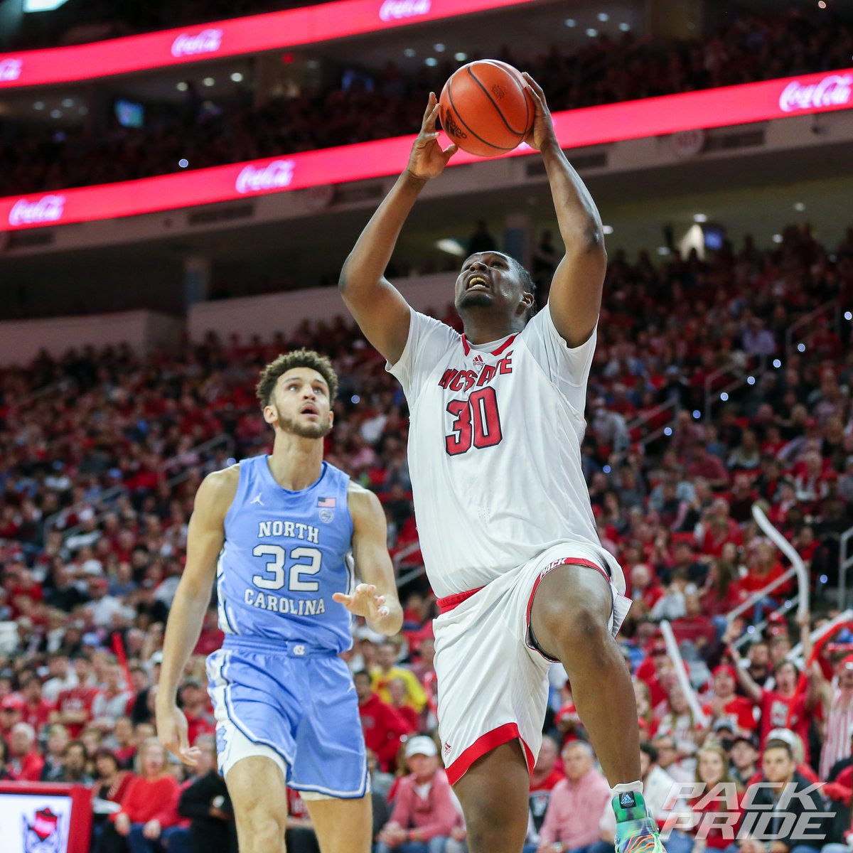PackPride's tweet photo. FINAL: 

NC State: 77
UNC: 69

NC State moves to 21-7 (11-6 ACC)

Jarkel Joiner led the way for the Pack with 29 pts as DJ Burns pours in 18 pts https://t.co/8MgtCXRwcY