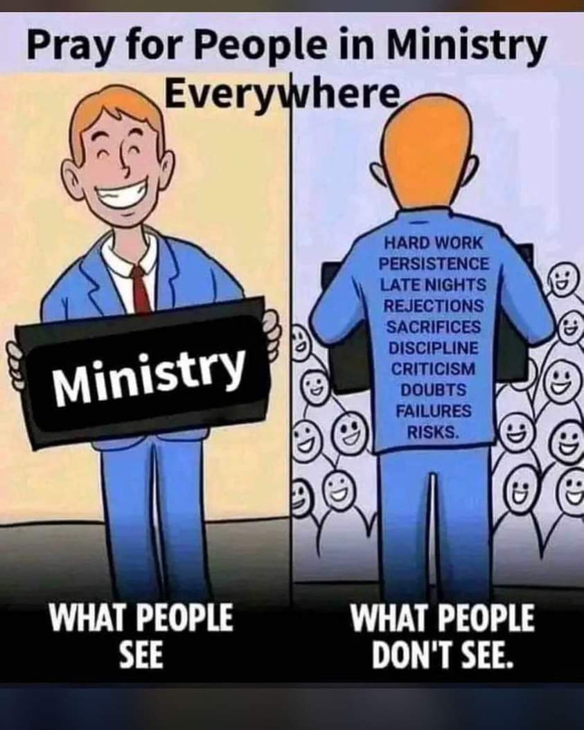 RevLucyNatasha's tweet photo. People think being in ministry is easy. It’s not! It’s stressful, sometimes painful. There’s expectations of being perfect, yet they help others with “their imperfections.”
Pray for those in #ministry. #Pray for your Pastor!
#MamaOracle https://t.co/dCfbGVS1ay
