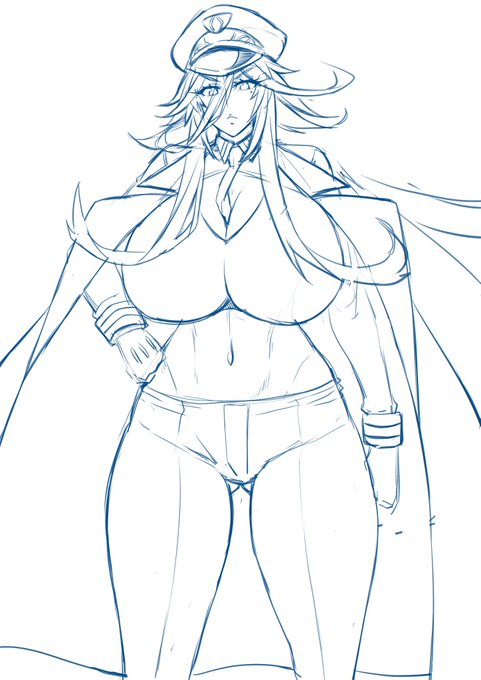 好きな要素盛り込んで考えてるデカ乳女軍人
髪型とかなかなかまとまらないっスね
skeb作業とかしながらデザイン考えたいっス 