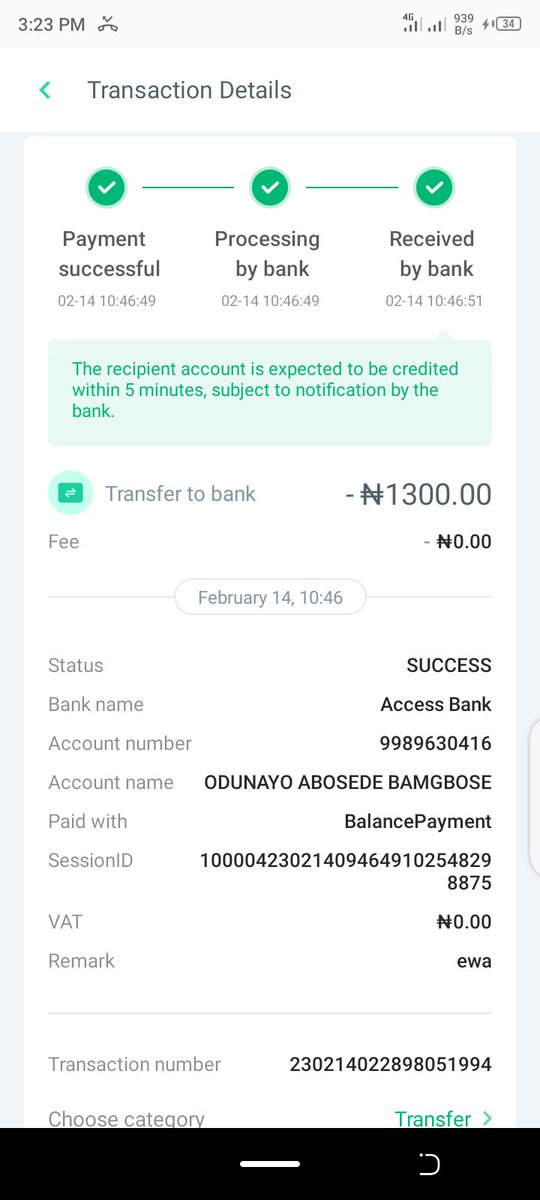 muhenabimsy's tweet photo. Hello @OPay_NG I made a transfer of 3500 to a first bank account on the 11th of this month which is successful and the recipient has not yet been credited, and atransfer of 1300 to a access account on the 14th of this month and the recipient has not been credited too. https://t.co/TLiB0N5qPm