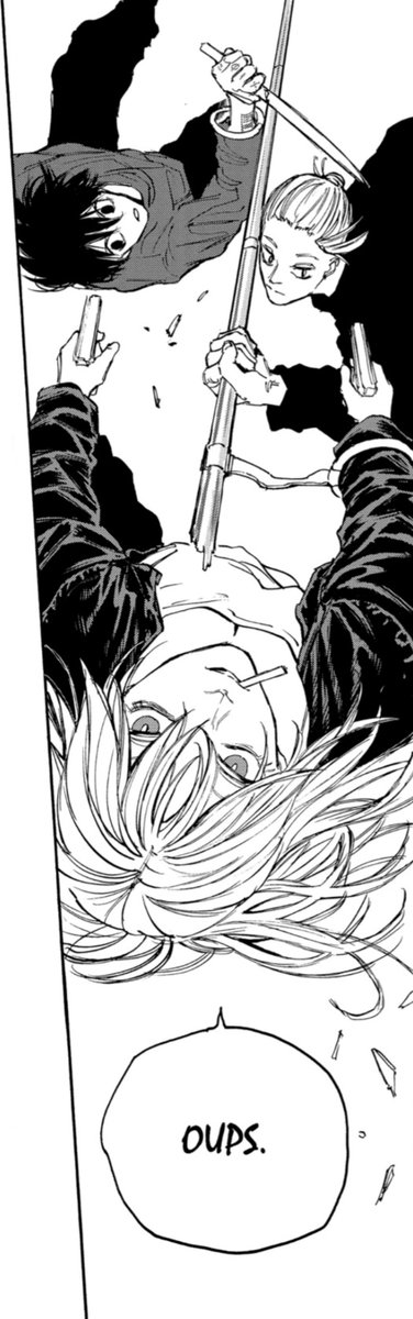 paad2I2's tweet photo. #SDspoilers #SD107
.
.
.
.
.
C'est vraiment un bon gros trio d'abrutis comme j'aime bien
Je suis content de savoir qu'on va avoir plusieurs chapitres sur leurs histoires https://t.co/vu67ljbCKI
