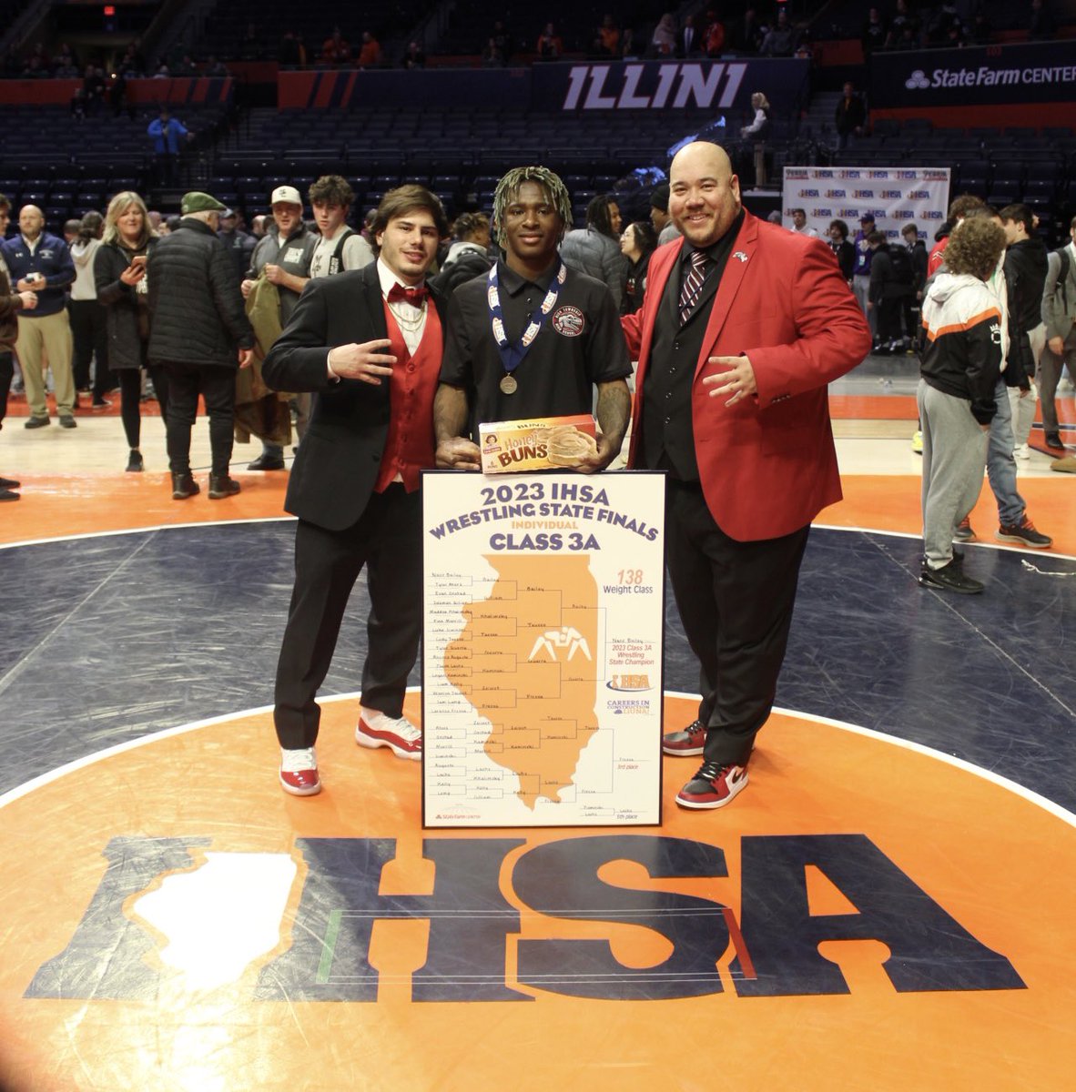 Rich Township Wrestling (@rt227_wrestling) on Twitter photo What an amazing night. Still smiling from ear to ear. Proud of this young man and all the hard work and dedication he pours into his craft. He has only been with us for 2 years but his presence will last for decades beyond.
Congrats <a href="/Nasir_3k/">Nasir āBabyā Bailey</a> Mr. 4 Timer.
<a href="/RTHS_Athletics/">Raptor Athletics</a> What an amazing night. Still smiling from ear to ear. Proud of this young man and all the hard work and dedication he pours into his craft. He has only been with us for 2 years but his presence will last for decades beyond.
Congrats <a href="/Nasir_3k/">Nasir āBabyā Bailey</a> Mr. 4 Timer.
<a href="/RTHS_Athletics/">Raptor Athletics</a>