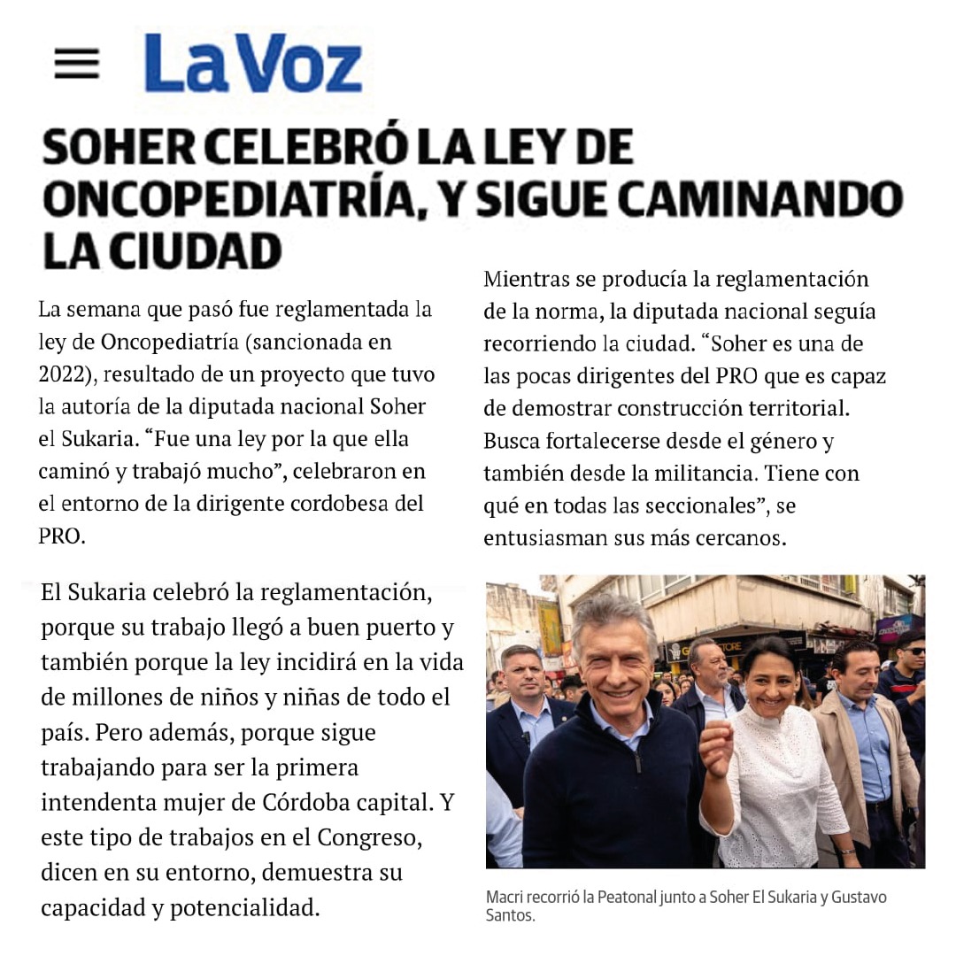 SoherElSukaria's tweet photo. 👉“Soher es una de las pocas dirigentes del PRO que es capaz de demostrar construcción territorial. Busca fortalecerse desde el género y también desde la militancia. Tiene con qué en todas las seccionales”  
👉Mirá la nota completa https://t.co/2HWrpHCTua https://t.co/QTyPO1H8Dw