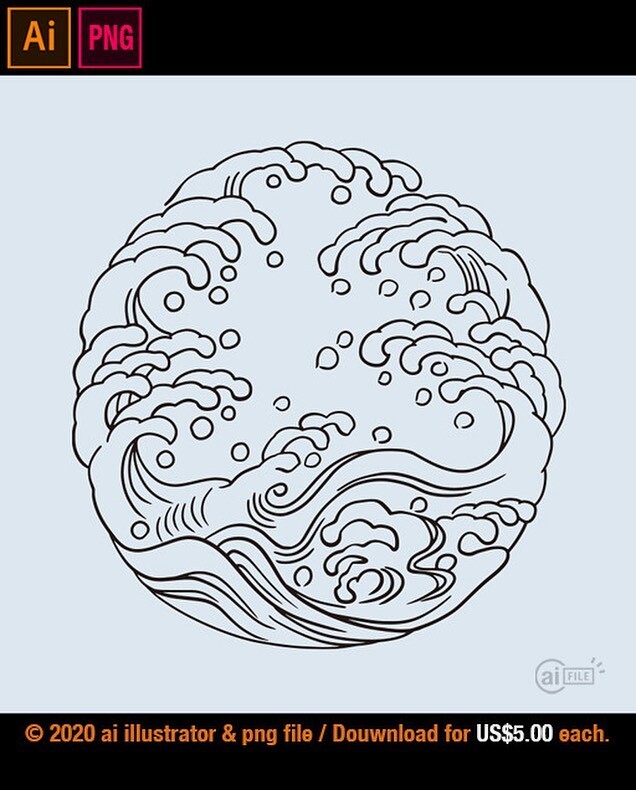 ai_file's tweet photo. Japanese Wave Symbol
Designed by Kouemon
Product ID : 001-0182
Royalty Free
@ai.file 
・
https://t.co/iiy1yC4hUC
・
・
#japanesewave #wave #wavesymbol #wavedrawing #waveillustrartion #wavetexture #waveclipart #ukiyoe #japaneseart #ukiyoeillustration #ukiyoedrawing
・
#ai_file #… https://t.co/1raDiIA0dh