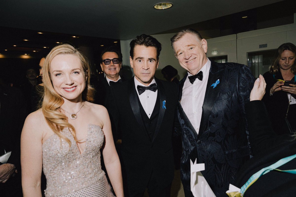 Lots of love to Col!!! 💕You are the best!!!
Congratulations to all the winners!
EE BAFTA Film Awards
February 19, 2023
#ColinFarrell 
#KerryCondon
#BrendanGleeson
#MartinMcDonagh