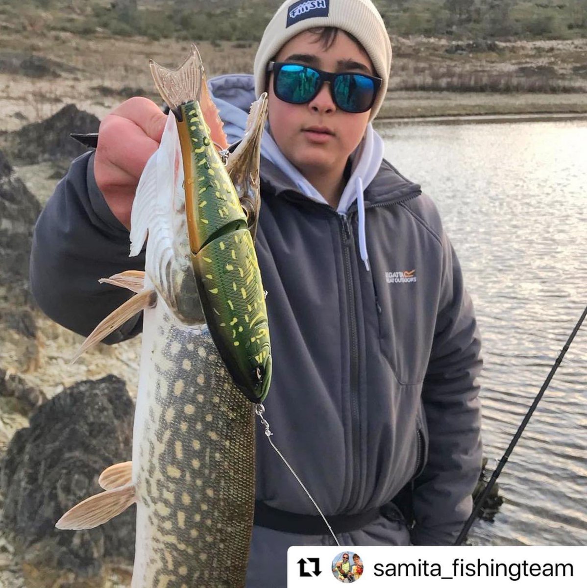 babyfacejapan's tweet photo. Repost of 🇪🇸 Spain. 
Pike on Pike with BB180-SF.
Cannibalism pattern.
Bravo!!!
.
#babyface_japan. #bb180sf. #bb180. #bigbait. #bigbaits. #ビックベイト. #ビッグベイト. #pike. #pikefishing. #パイク. #釣り. #共喰い. #spain. #elpezrosa. https://t.co/i8lANZcsk6
