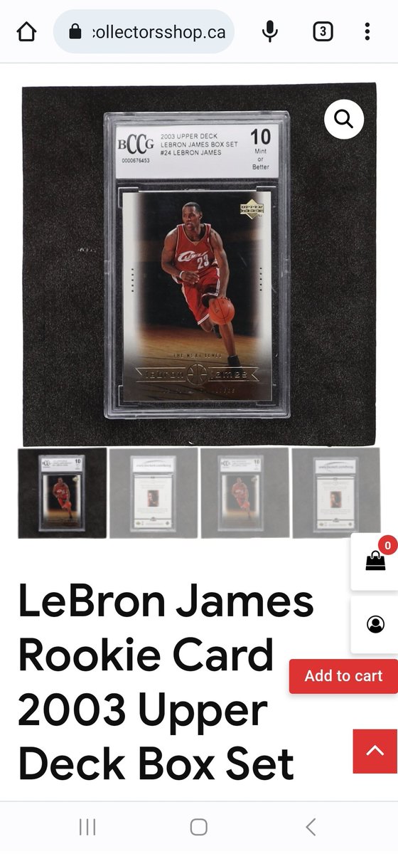 The all-time leading scorer in NBA history and one of the Los Angeles #Lakers #NBA greatest players of all time #lebronjames rookie card collectorsshop.ca/product/lebron…