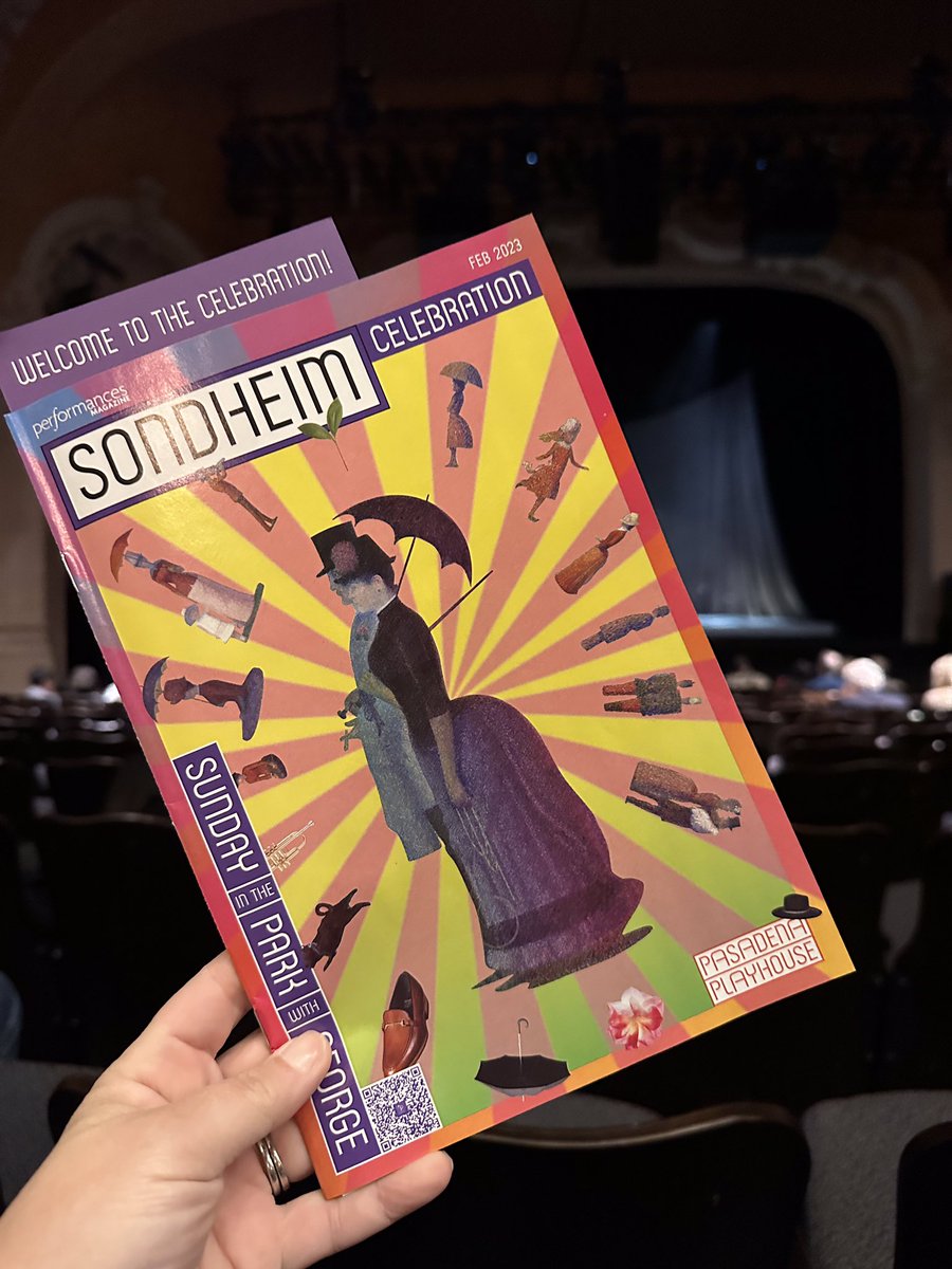 Opening night. Sunday in the Park with George at <a href="/PasPlayhouse/">Pasadena Playhouse</a>. I have been counting the days since they announced their season. Danny Feldman told the audience this season isn’t just about celebrating Sondheim but exploring his work as a community. ❤️🎨🥐