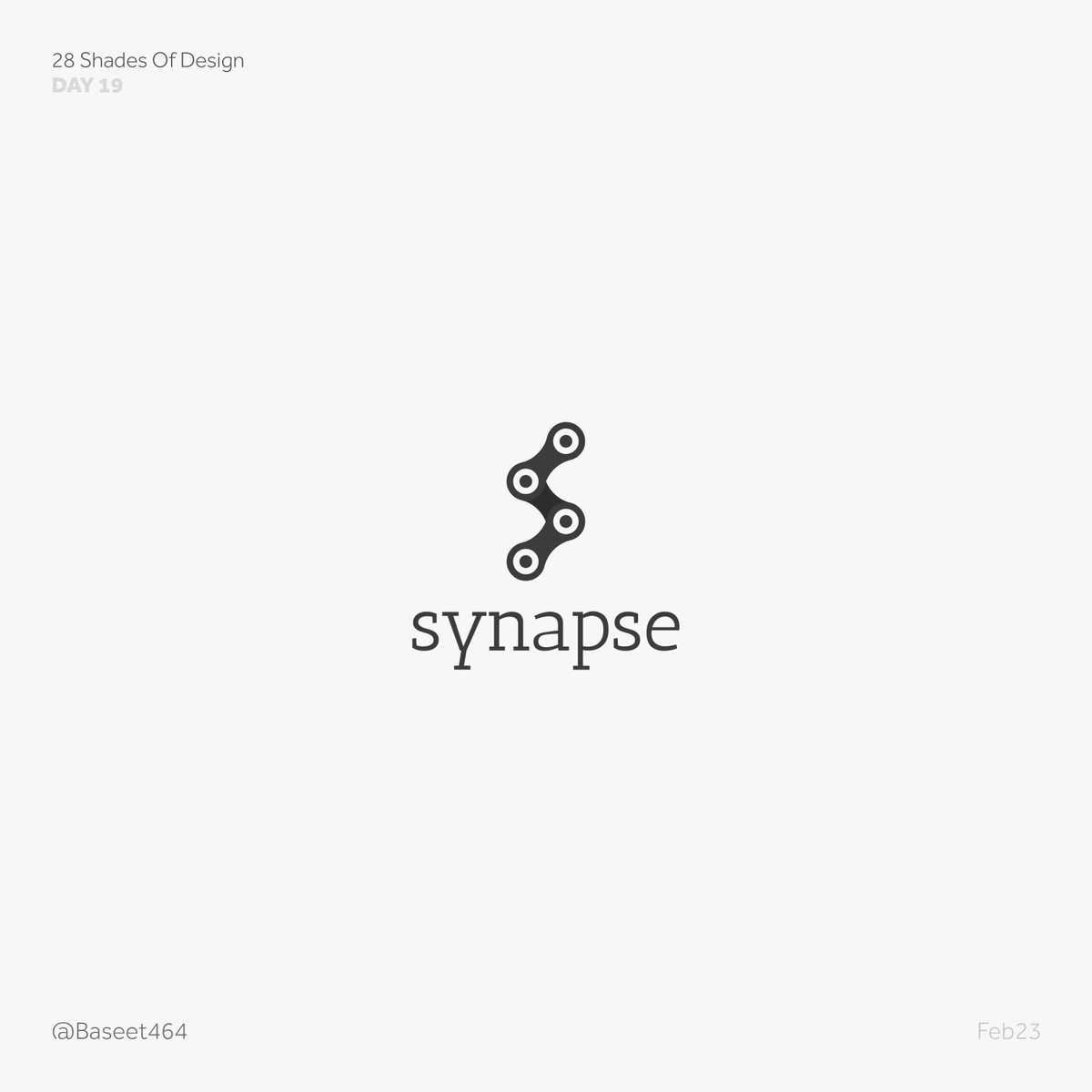 Synapse || Day 19
#Feb23 Challenge 
#28ShadesOfDesign
.
.
.
#logotypedesign #rebranding #designlogo #logocreator #logoinspiration #mockups #brandidentity #logodesigner #logomaker #graphicdesigner