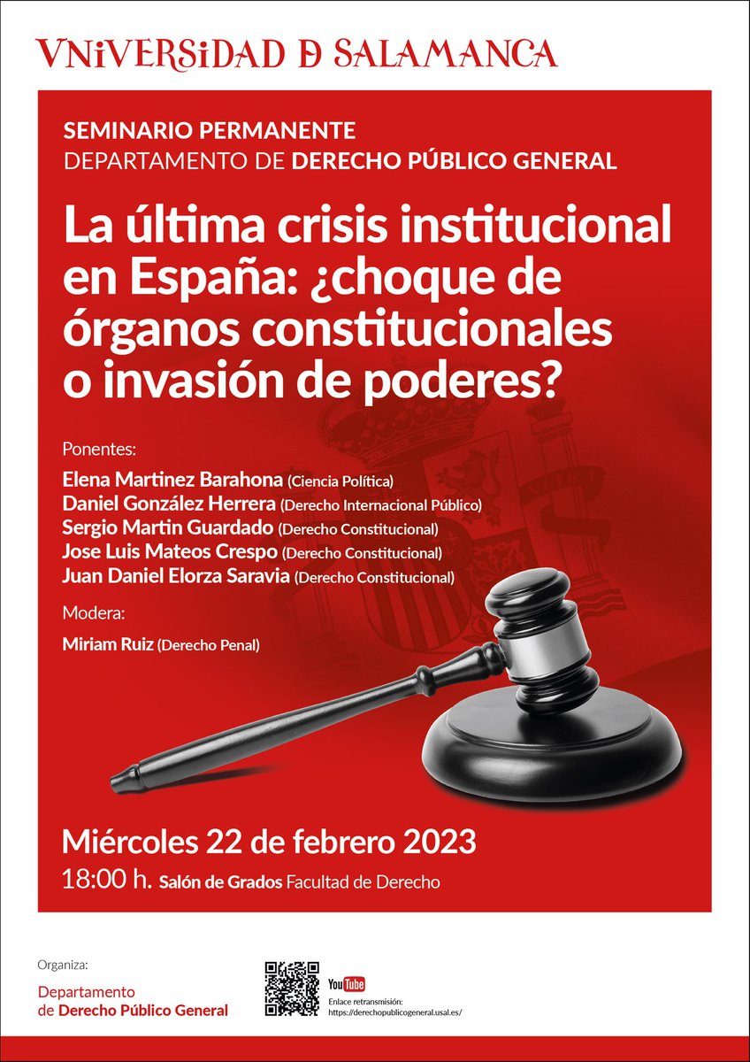 Departamento de Derecho Público General. USAL tweet media