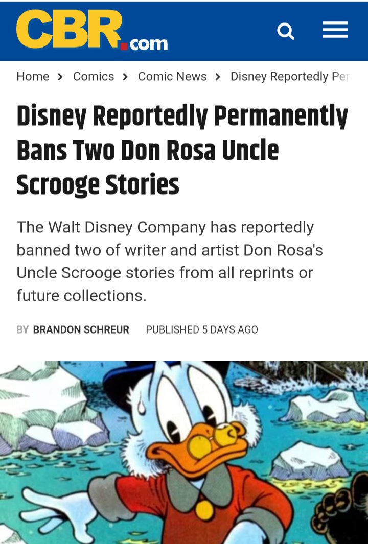 Joten Disney kuulemma bännäs 2 Don Rosan Roope Setä tarinaa. 

Pitääks paikkana? 

#akuankka #sarjakuva #donrosa