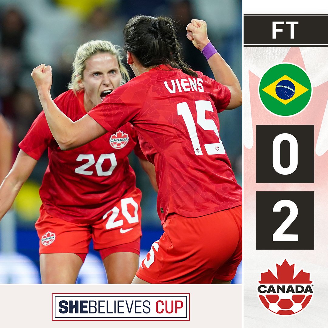 Dominant W 🍁 @CANWNT #SheBelievesCup