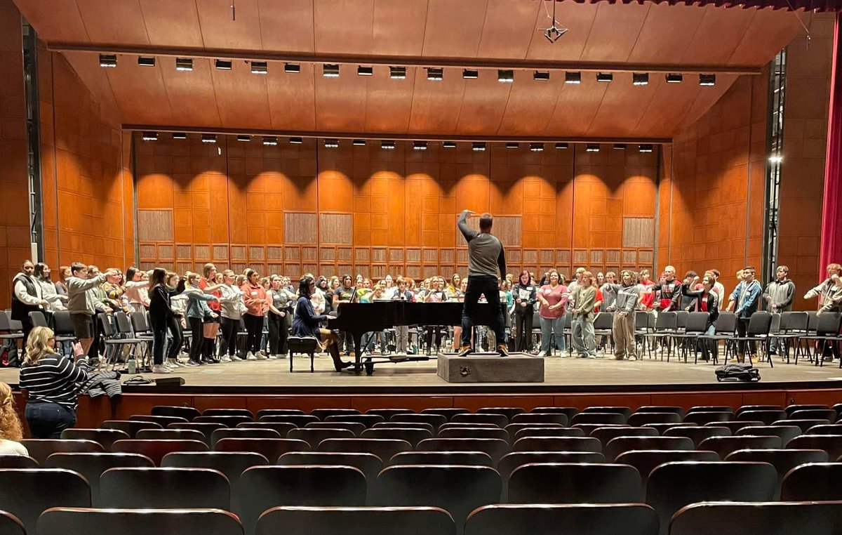 Our <a href="/MilfordChoirs/">Milford Choirs</a> students have been invited to be a part of the opening ceremonies for the American Choral Director’s Association National Conference! Tonight they rehearsed <a href="/UC_CCM/">CCM @ Univ of Cinti</a> and Tuesday night they take the stage at the <a href="/AronoffCenter/">Aronoff Center</a> downtown!