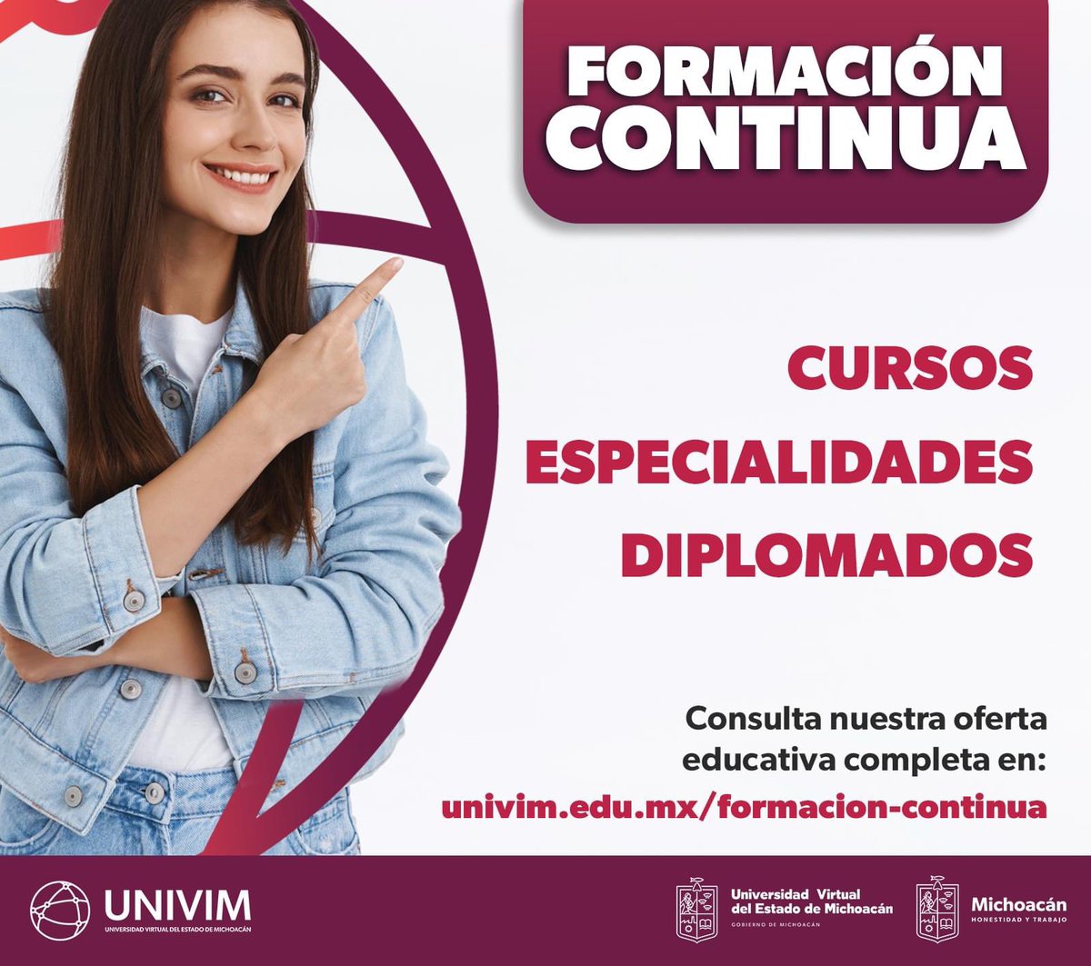 UNIVIMoficial's tweet photo. La globalización genera constantes cambios, así como la actualización de tecnología y nuevos conocimientos que comprometen a la sociedad, a continuar con la actualización
Forma parte de los cursos, diplomados y especialidades que tenemos para ti https://t.co/D3d1EZsdwq
#UNIVIM https://t.co/bNSo6cXeIu