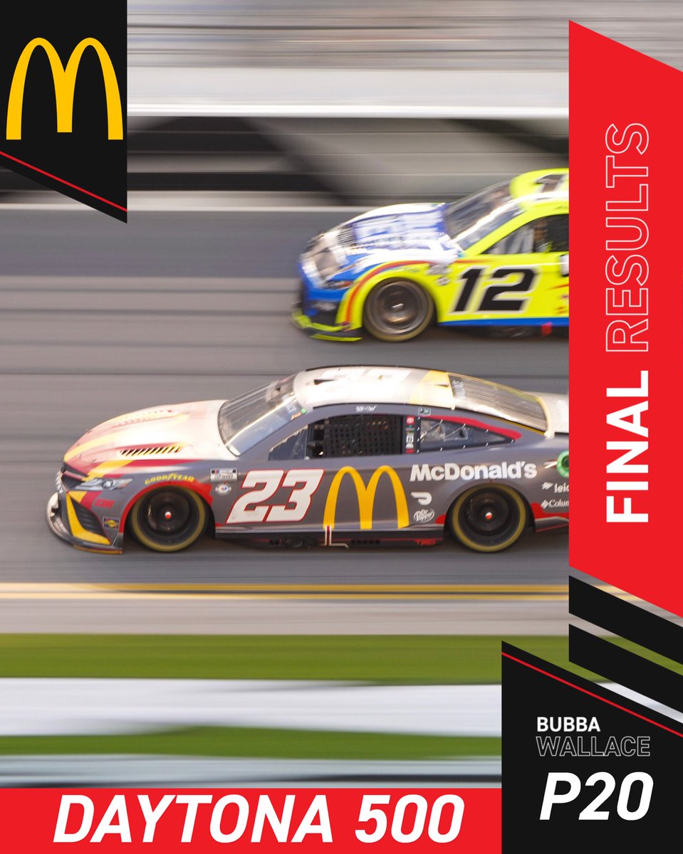 23XIRacing's tweet photo. Fought hard. Not our day.

🏁 at @daytona:

@travispastrana P11
@bubbawallace P20
@tyler_reddick P39

#TeamToyota https://t.co/6JI1K4zJPu