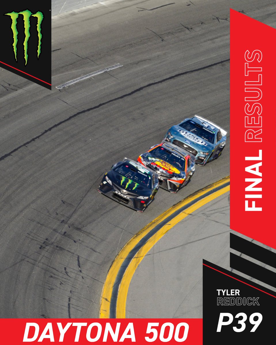 23XIRacing's tweet photo. Fought hard. Not our day.

🏁 at @daytona:

@travispastrana P11
@bubbawallace P20
@tyler_reddick P39

#TeamToyota https://t.co/6JI1K4zJPu