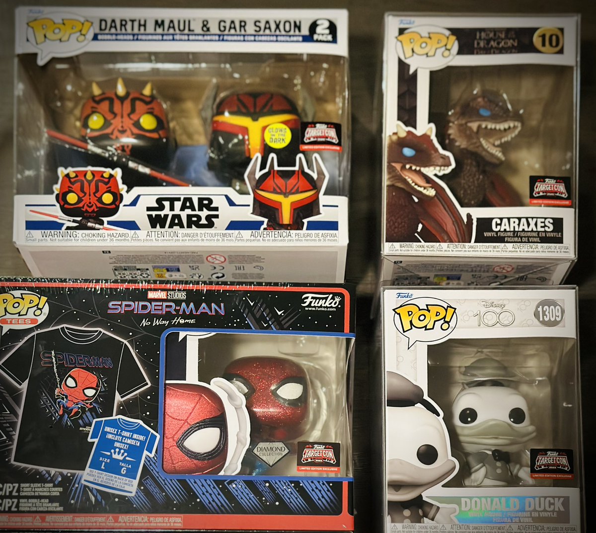 cooltoysbro's tweet image. Hope you’ve all been having a great weekend! I was able to pick up some really cool ✨#TargetCon✨ #FunkoPops this morning! 😎 Looking forward to an extra day off tomorrow‼️ Maybe will do some more #toyhunting 🤔 👍 #Funko  @OriginalFunko 👑 @Target 🎯