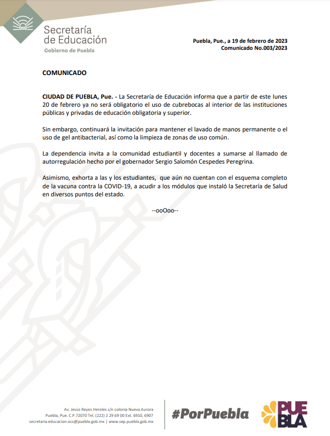 SEPGobPue's tweet photo. La dependencia informa 👇. 
🗞 https://t.co/WnKQB9wYbk https://t.co/OqQ3EQkKnF