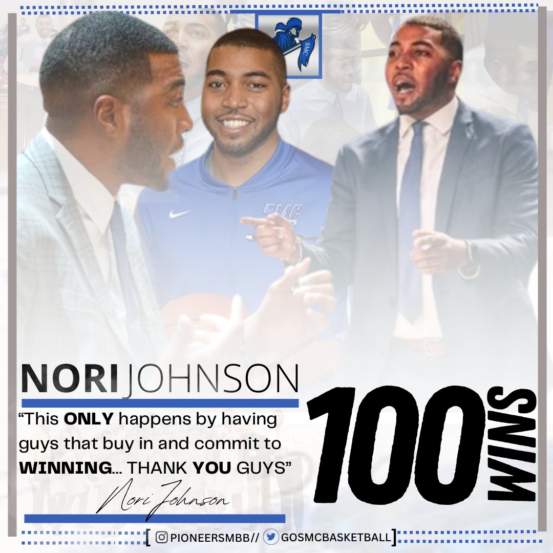 The product of hard work, consistency and commitment. Congratulations Coach Nori for reaching a milestone of 100 career wins tonight!! 💙🤍