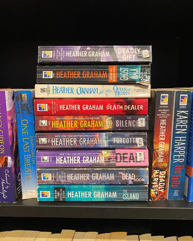 Take a peek at some of our  used romances. Drop by to see the full selection from romantic suspense to historical. 📚

PS. We do accept romance book donations if you want to make room on your shelves.

#UsedBooks #RomanceNovels #BookDonations #RomanticSuspense