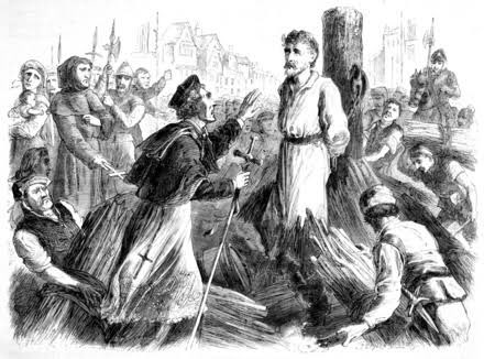 PuritanTruths's tweet photo. 495 years ago this month marks the death of a young theologian who was burned at the stake for daring to challenge the R.C.C. His trial - which sparked a national outcry and was a key trigger of the Scottish Reformation. Patrick Hamilton, he was just 24. https://t.co/DyucbOfCbv