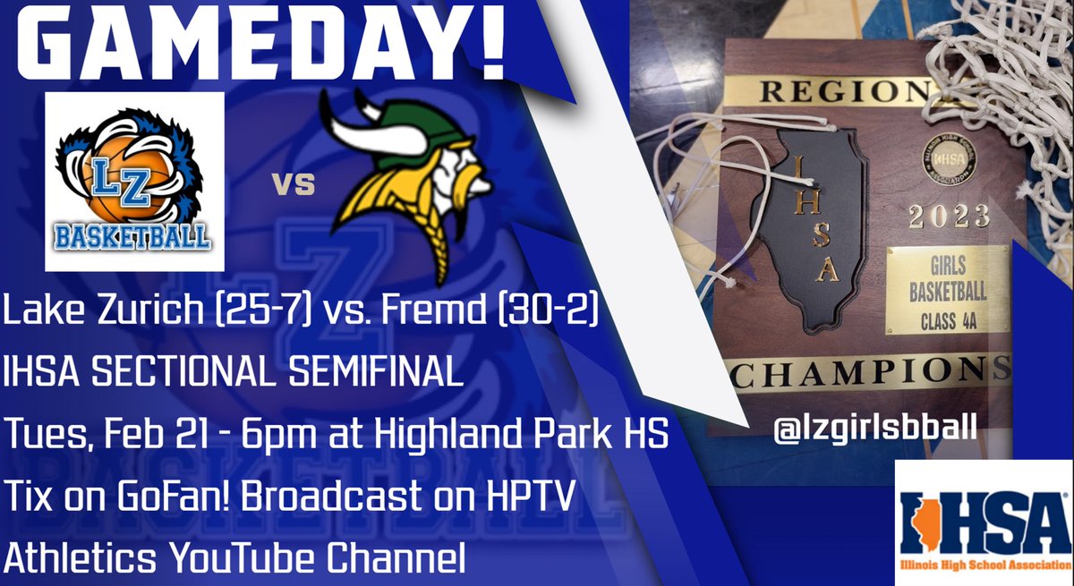 On to the next one....... Sectional Semifinal Tuesday Night at Highland Park, 6pm!  #lznation #Ubuntu #createdinNovemberbuiltforMarch