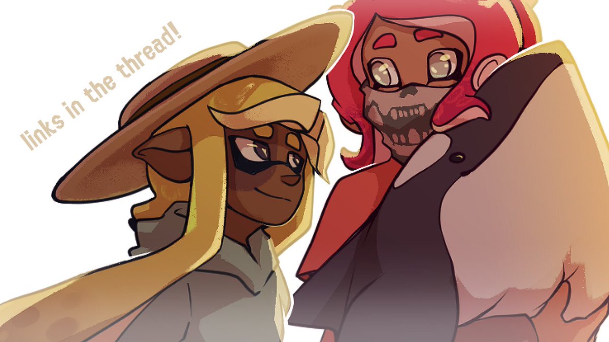 I've posted my short fic for <a href="/NSBSplatoonZine/">NSBSZine - Shipping Period</a> !! This was my first experience doing a written piece for a zine, it was fun :]
 
Links below!

Eight convinces Three to go to the summer carnival.🦆