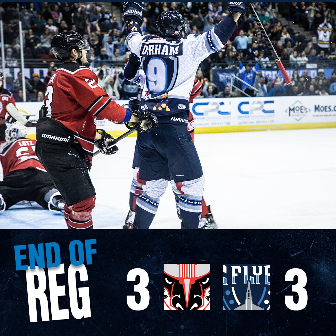 PcolaIceFlyers's tweet photo. This ones heading to OT! #FlyAsOne #BHMvsPEN https://t.co/2iI2UvpcUu