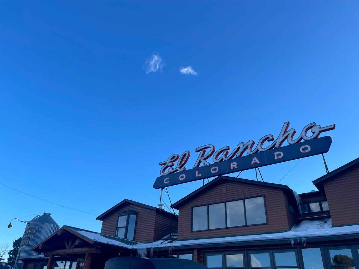 cprwarner's tweet photo. Giving the rebooted El Rancho a try in Evergreen. The place is hopping. Wore my @RockmountRW https://t.co/E5UUbH4uEW