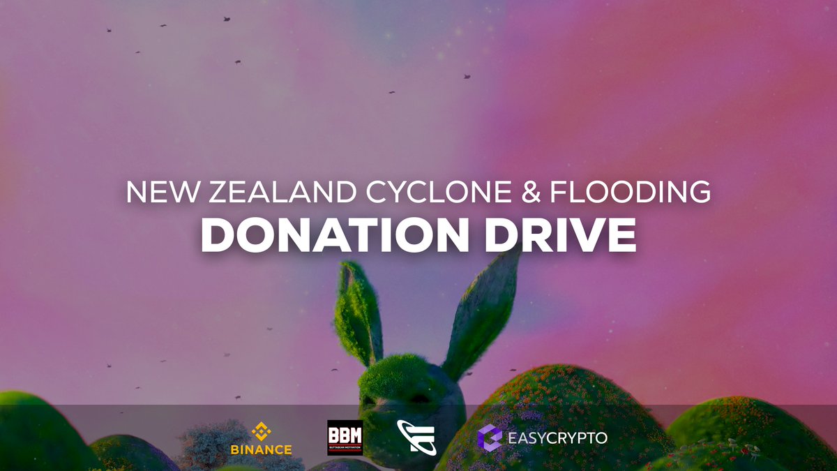 flufworld's tweet photo. 1) NZ Cyclone &amp; Flooding Donation Drive ❤️

Auctions for donated #NFTs will begin this afternoon to raise funds. 

Please consider supporting by:

🚩Sending NFTs to https://t.co/8lwCPxd662

🚩Or donating to one of @easycrypto's addresses 
 https://t.co/1qxEVlcNVR

#FLUFWorld https://t.co/sqOmdz6458