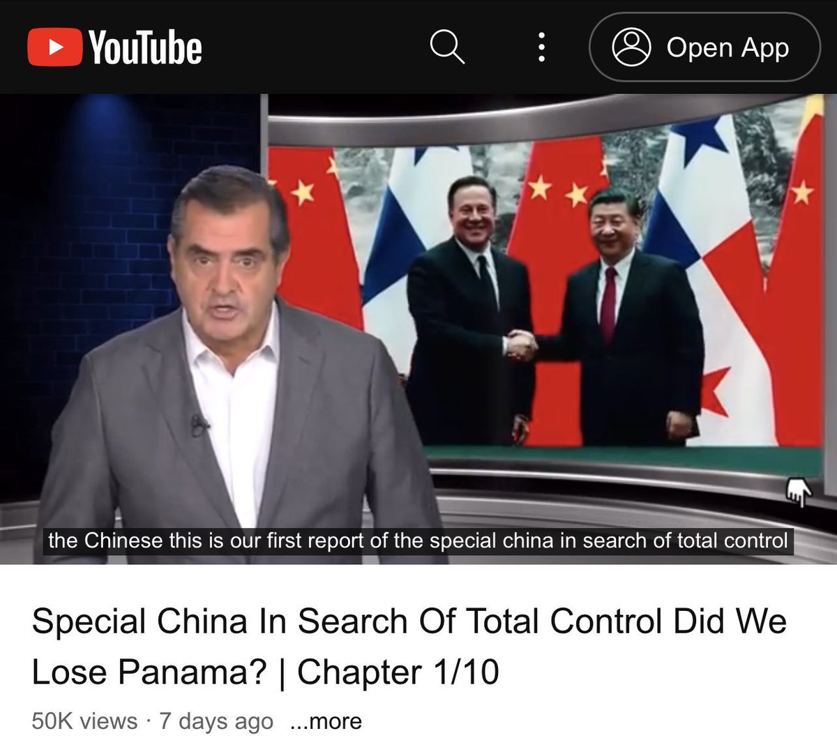 Varela vendió Panamá a China por $143M y ni una investigación se hizo. Mientras el mundo reporta el hecho Panamá solo voltea la mirada
youtu.be/J9cr63m-ydQ