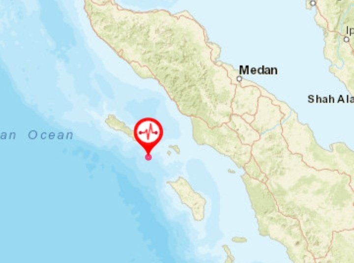 Gempa Mag:5.4, 20-02-2023 08:33:30 WIB, 60 km Tenggara SINABANG. Kedalaman:10km.