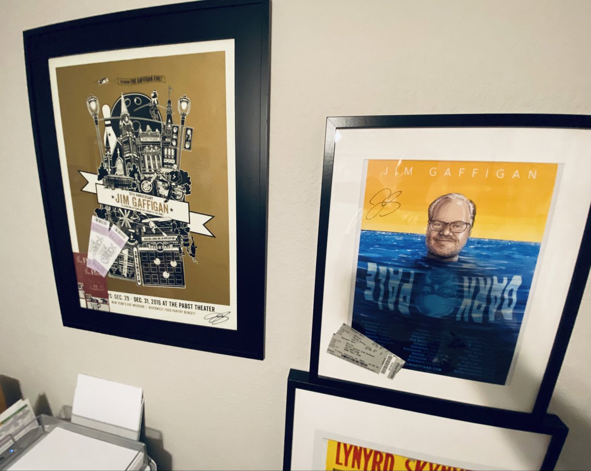 joshpapke's tweet photo. For a #DarkPaleTour poster, it really brightens up my home office.

Framed = ☑️
Mounted = pending

Thanks again, @JimGaffigan &amp; @jeanniegaffigan, as well as:
• @VictorLegra
• @matthowens

#JimGaffigan
#Gaffigan5 belt buckle
@StrazCenter | 2/9 - 2/11 https://t.co/RagZayG1di