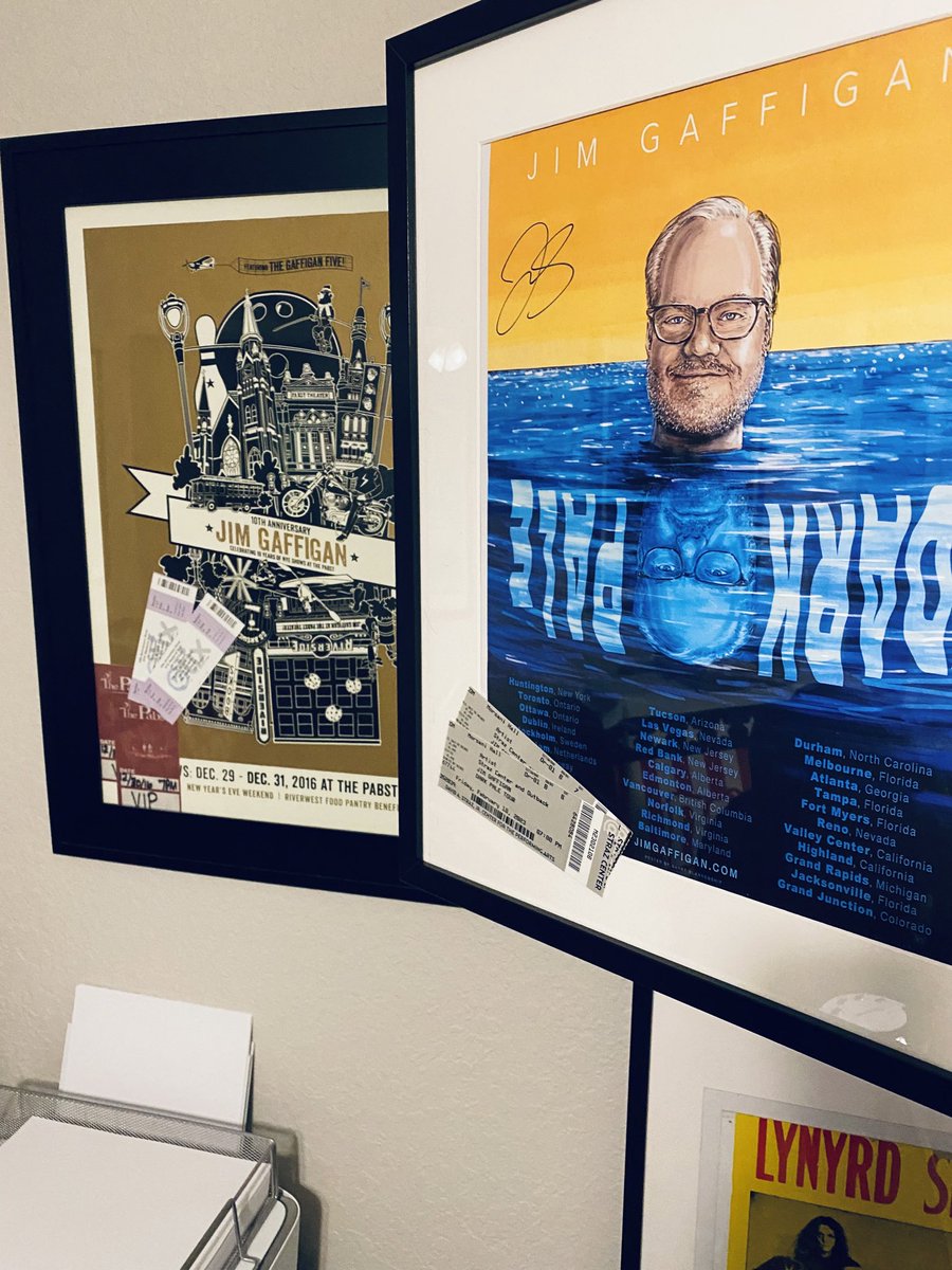joshpapke's tweet photo. For a #DarkPaleTour poster, it really brightens up my home office.

Framed = ☑️
Mounted = pending

Thanks again, @JimGaffigan &amp; @jeanniegaffigan, as well as:
• @VictorLegra
• @matthowens

#JimGaffigan
#Gaffigan5 belt buckle
@StrazCenter | 2/9 - 2/11 https://t.co/RagZayG1di
