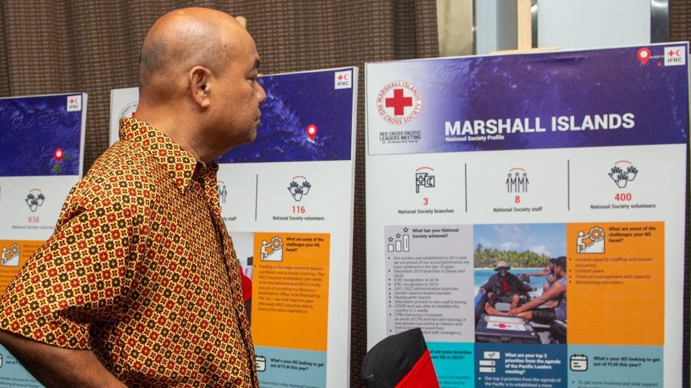 IFRCAsiaPacific's tweet photo. The #Pacific has been at the frontlines of evolving climate crisis, dire health outcomes, inequality, and gender-based violence.🌀😷

Red Cross leaders in the Pacific are in #Fiji discussing some of the biggest challenges of one of the most disaster-prone regions in the world. https://t.co/xntWevZP0P