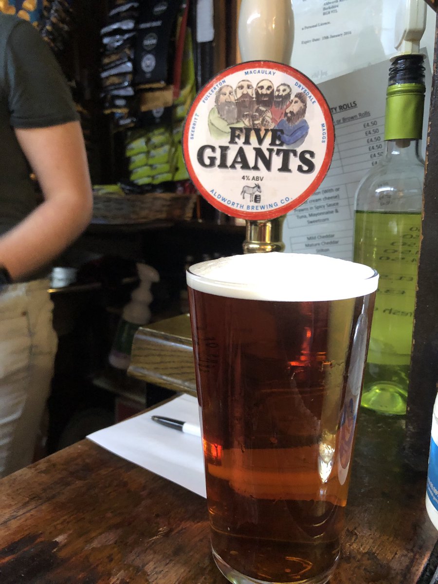 timofnewbury's tweet photo. Aldworth Brewing Company Five Giants - exclusively available at the Bell Inn, Aldworth - if you time your visit carefully!
#Recommended https://t.co/TT2LT6UiEP