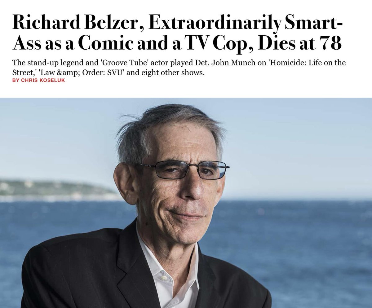 This really sucks! So very sorry. Rest in Peace #RichardBelzer .