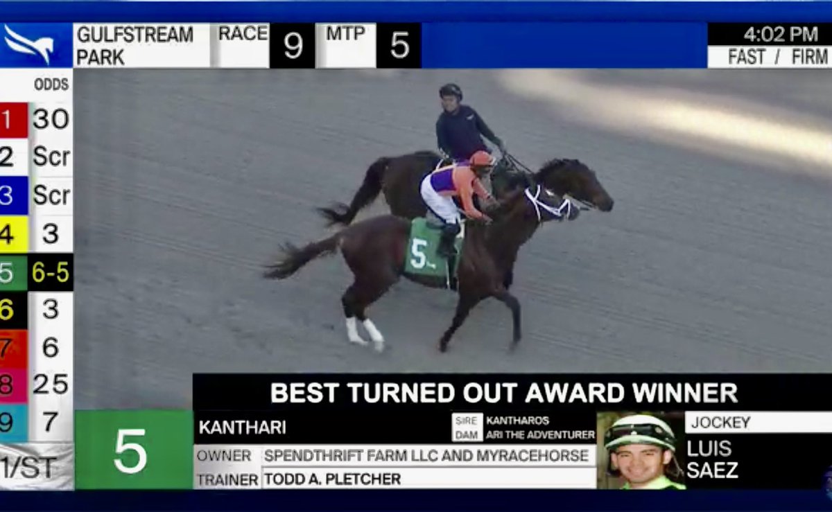 ORBsession's tweet photo. KANTHARI WINS!! 
That’s 2-in-a-row &amp; Best Turned-Out as well!!! 🥰🤩🏇 https://t.co/mGJkGrSwLu
